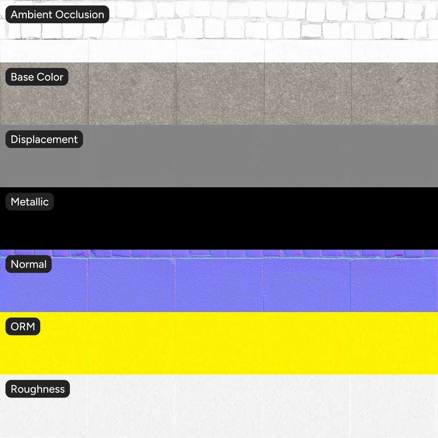 거친 석판 및 조약돌 텍스처
