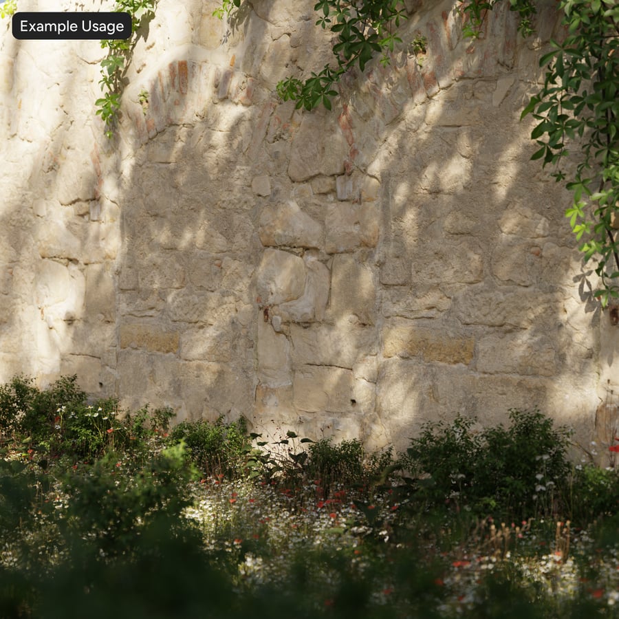 Arch Rubble Stone väggstruktur, Beige