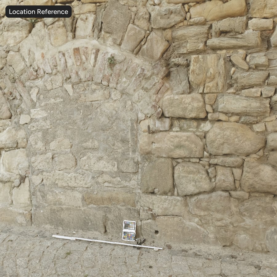 Arch Rubble Stone väggstruktur, Beige
