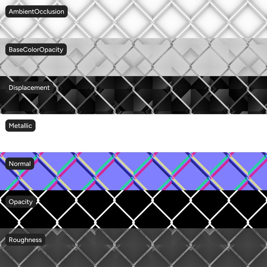 Забор Chain Link Metal Texture
