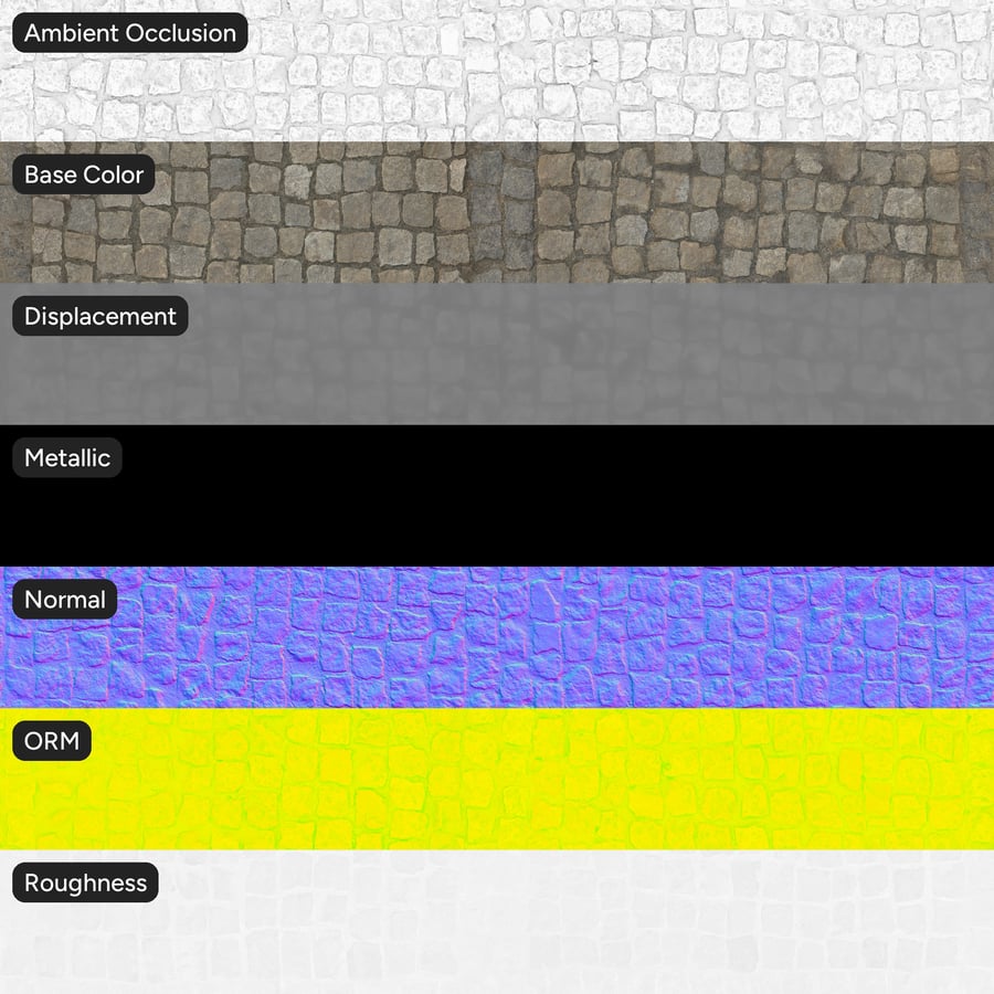 Decorative Square Paver Texture