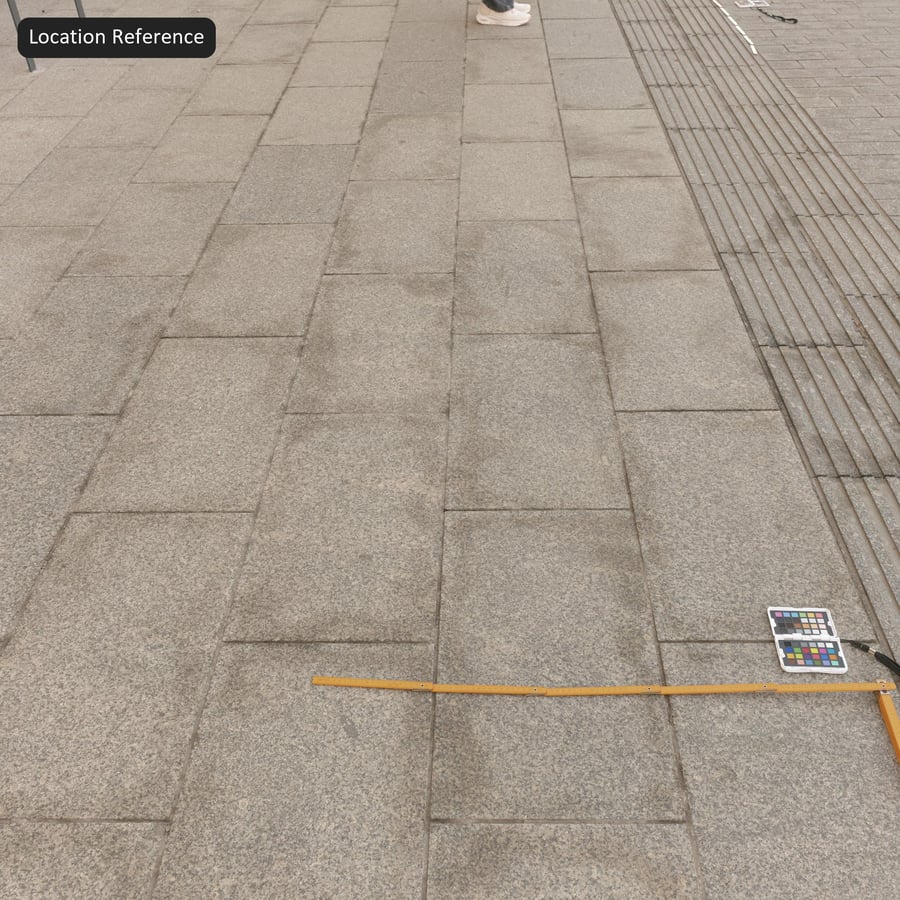 Φθαρμένα πλακάκια γρανίτη Υφή πεζοδρομίου