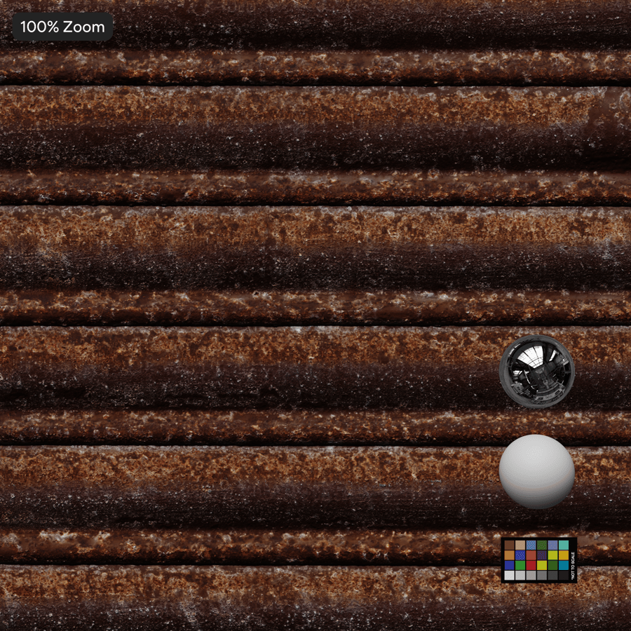 Rusted Roller Door Metal Texture