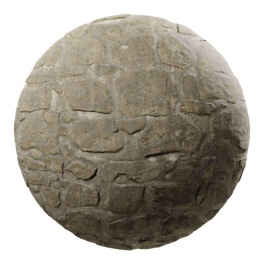 Dirty Rubble Stone Wall Texture