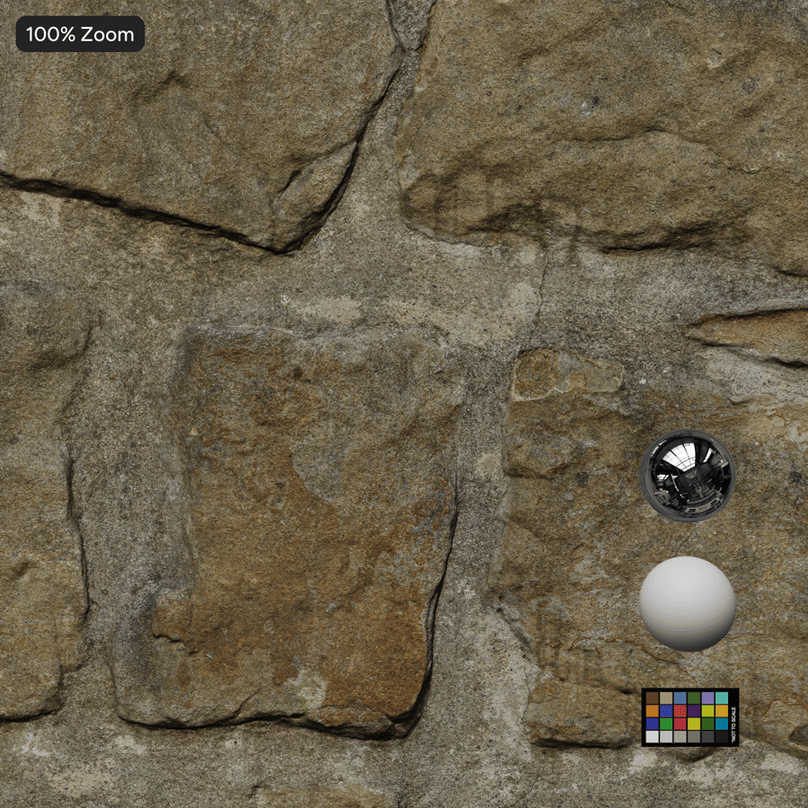 Dirty Rubble Stone Wall Texture
