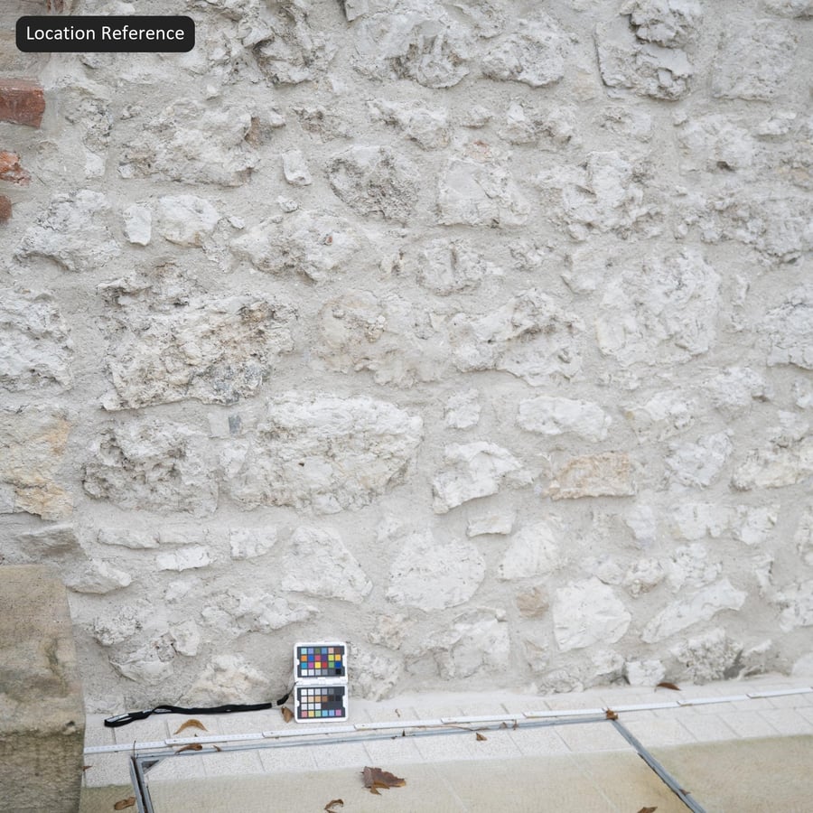 Texture Muro in Pietra a Secco, Bianco Crema