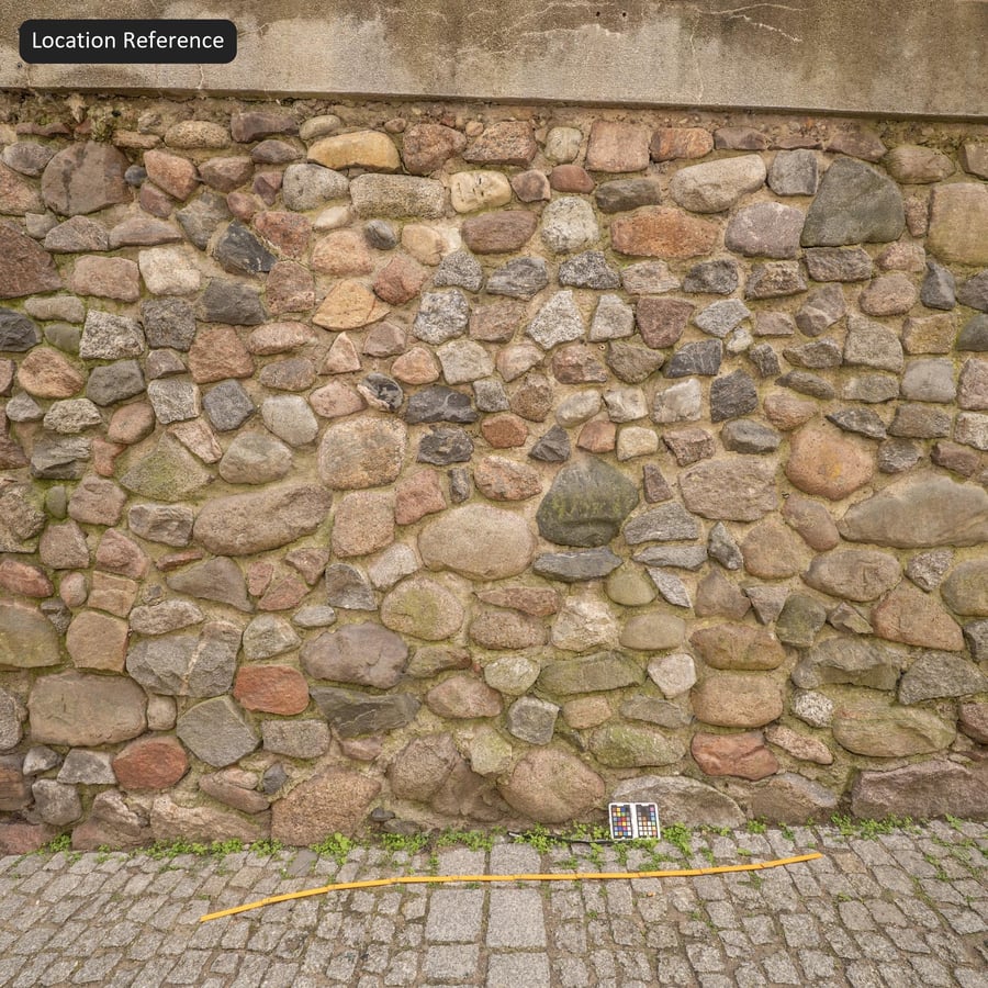 Mossy Rubble Stone Wall Texture