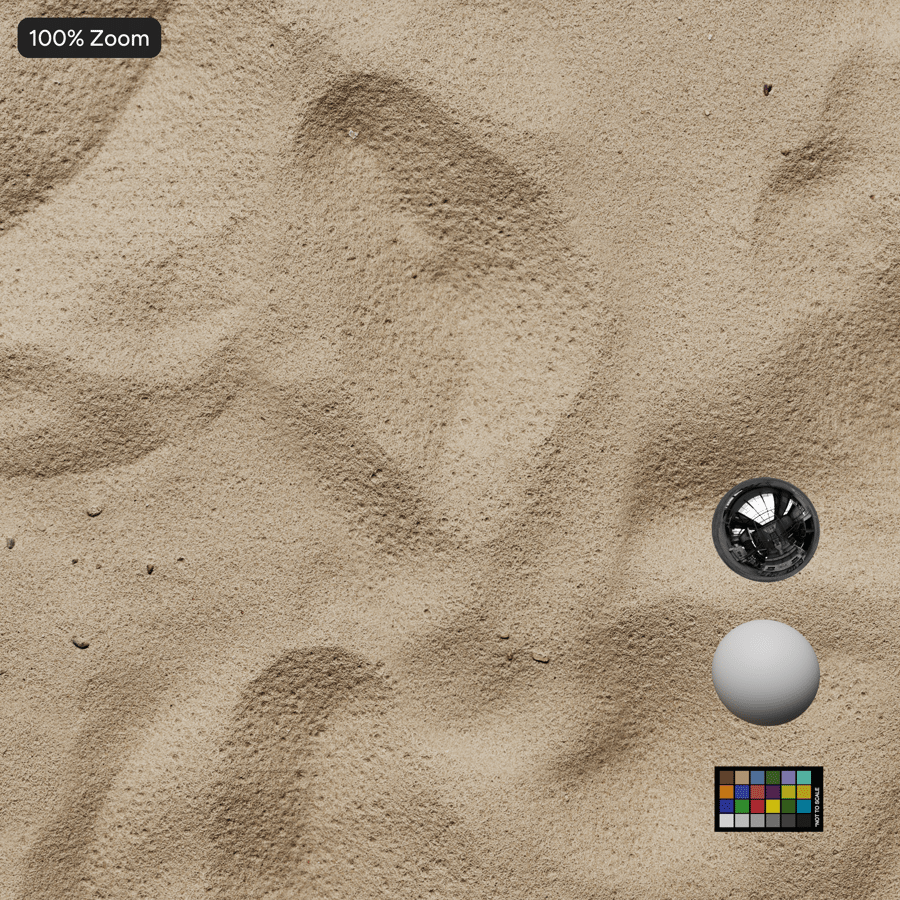 Voetafdruk op gegolfd zand