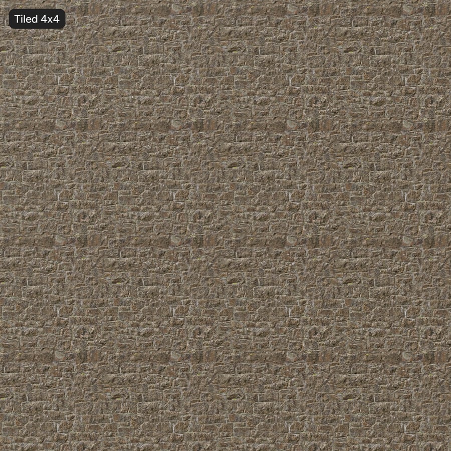 Weathered Rubble Stone Wall Texture, Grey