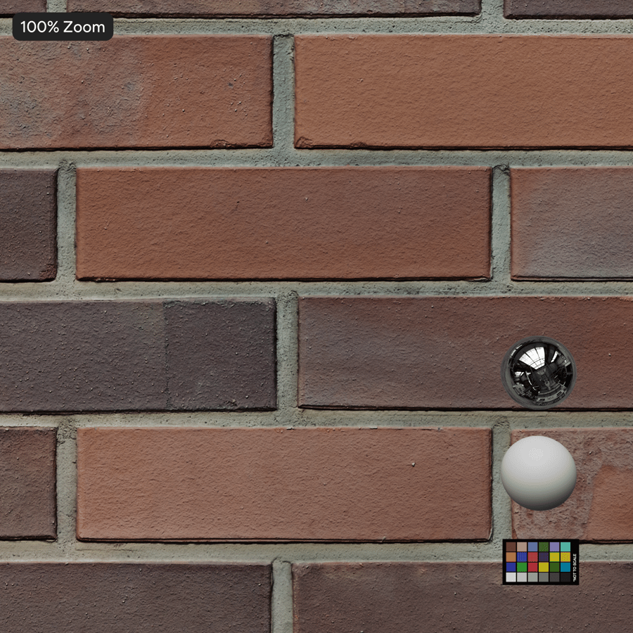 Smooth Long Brick Wall Texture