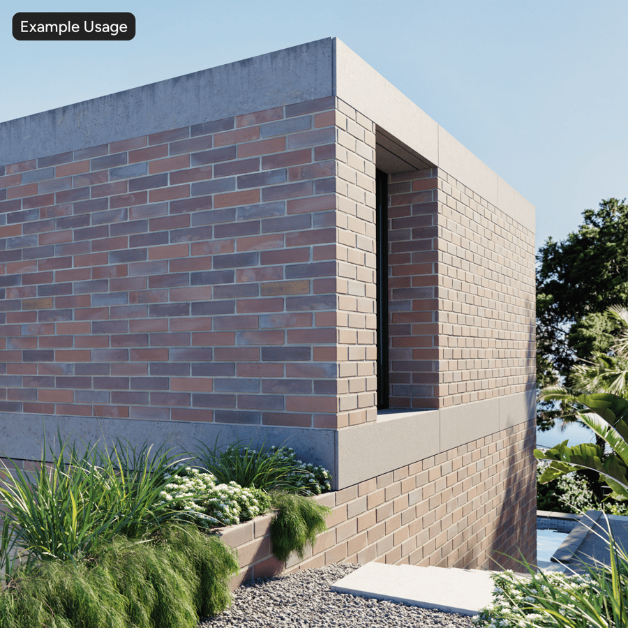 Smooth Long Brick Wall Texture