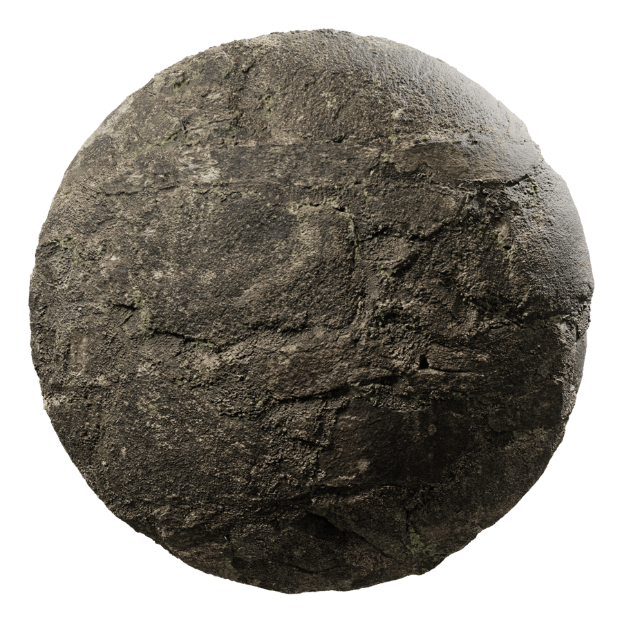 Mossy Old Stone Wall Texture