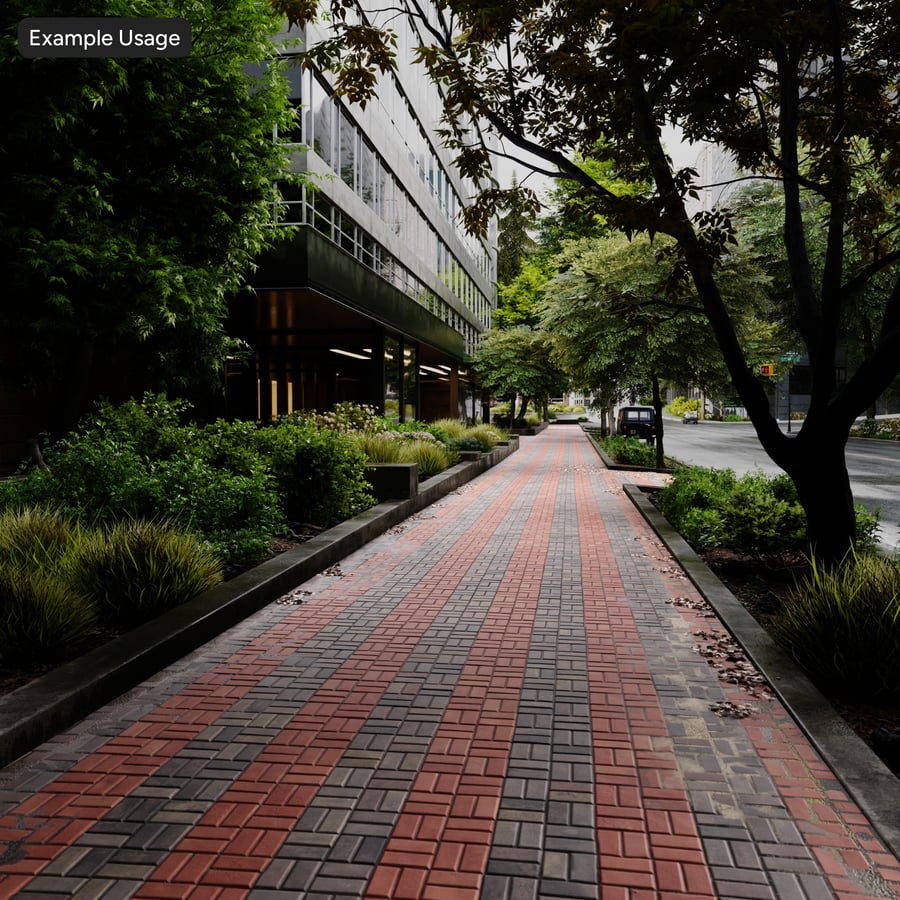 Υφή Stone Paver, πολύχρωμη