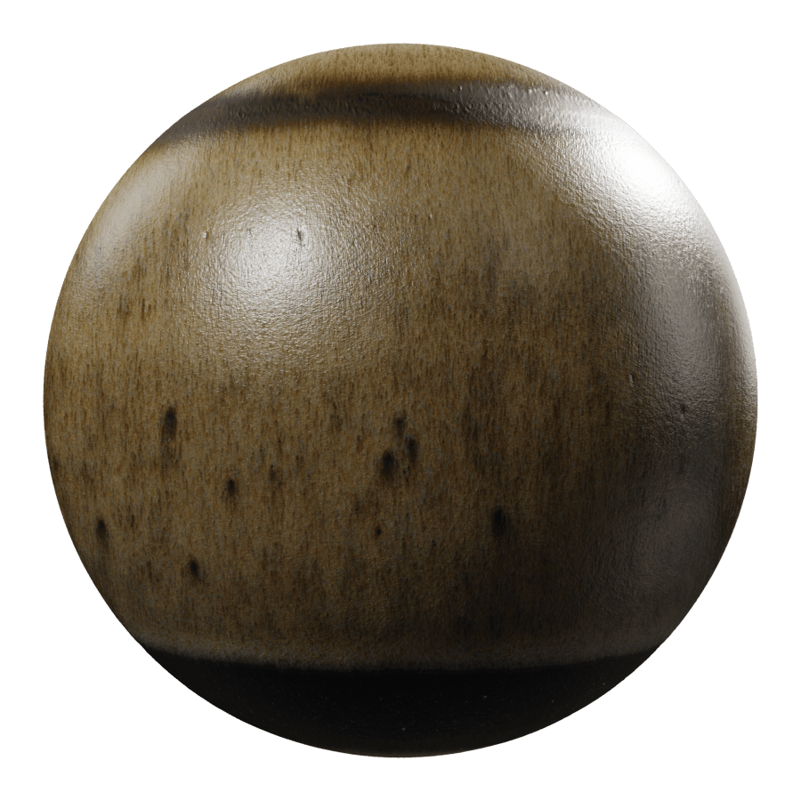 Metallic Ash Glazed Ceramic Pottery Texture