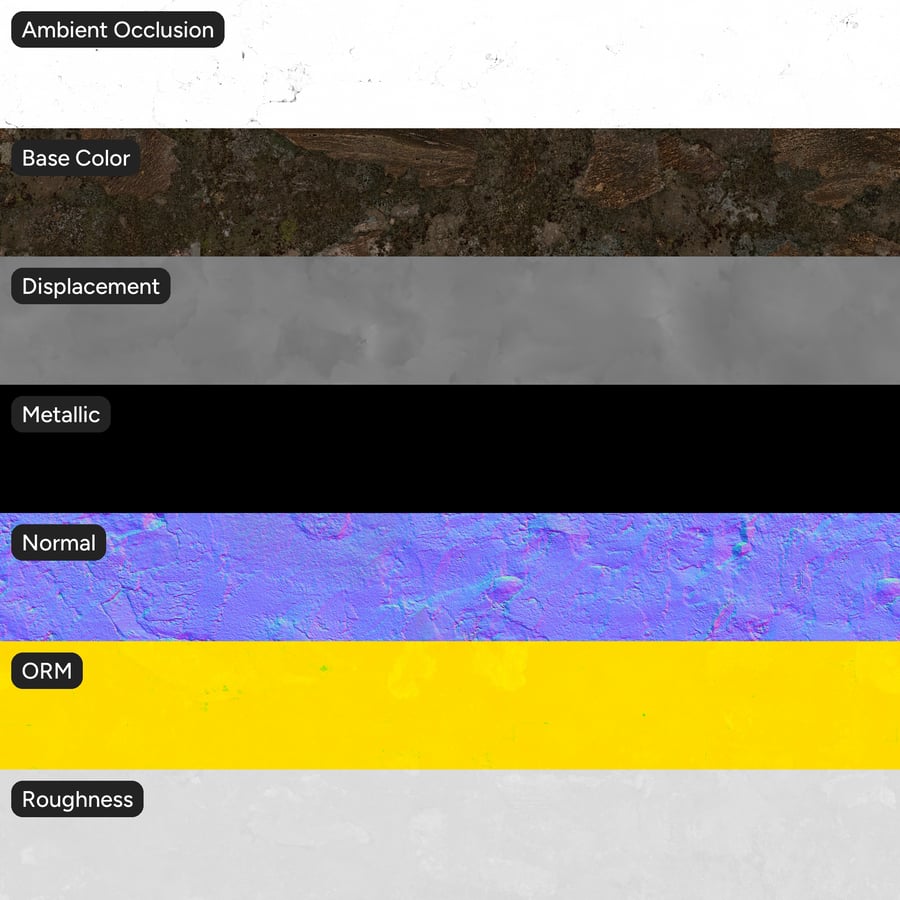 Textura sucia de piedra musgosa