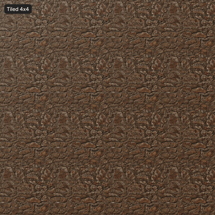 Weathered Rubble Stone Wall Texture
