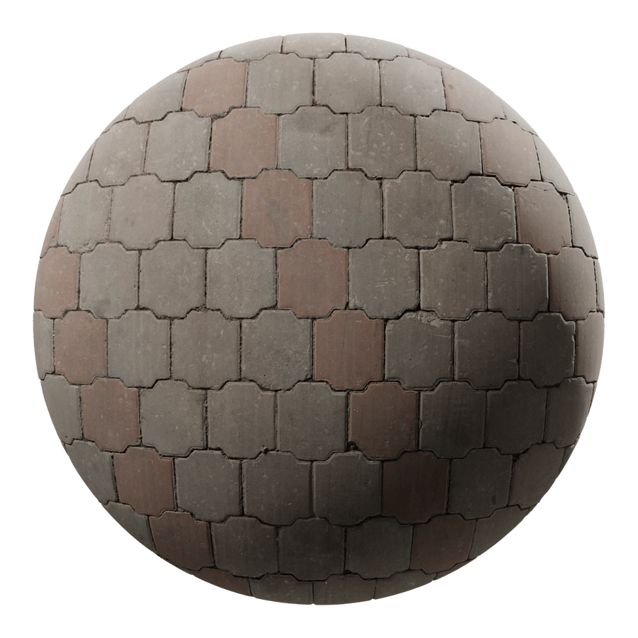 Interlocking Paver Texture, Checkered