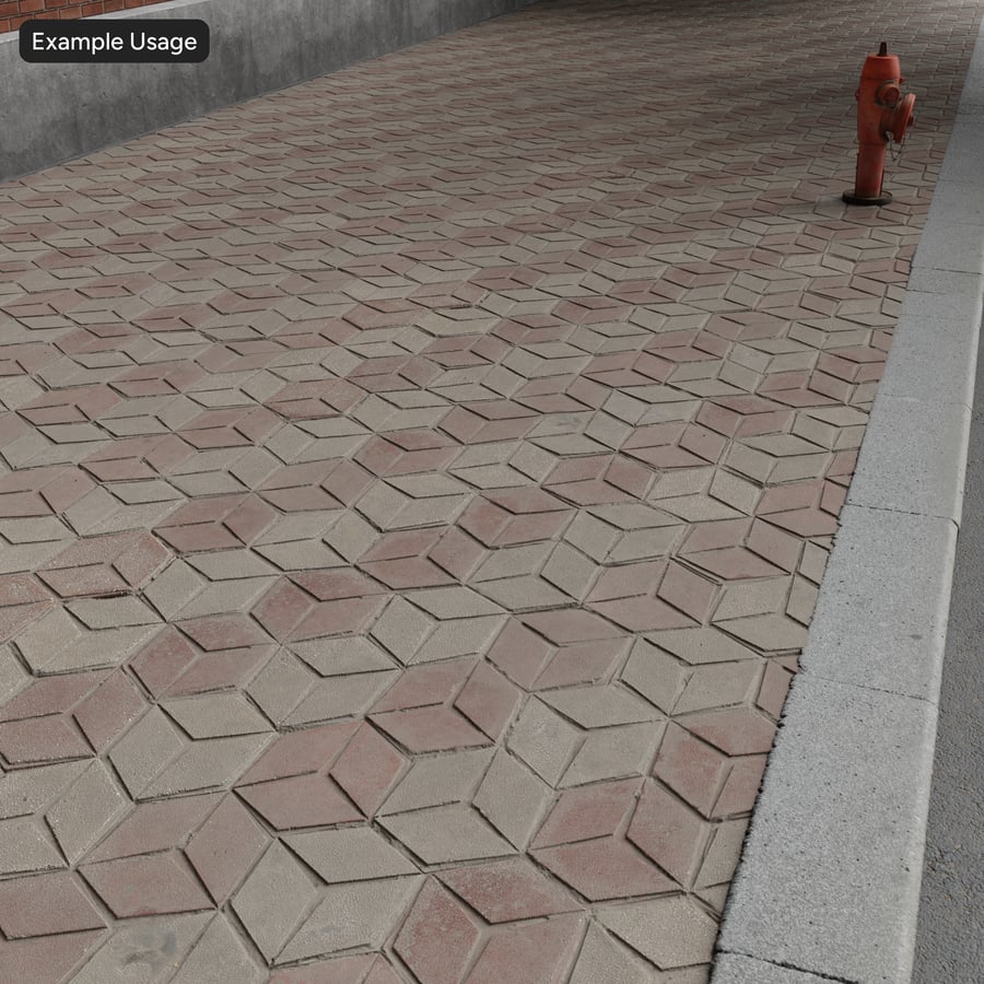 Diamond Paver υφή, ριγέ