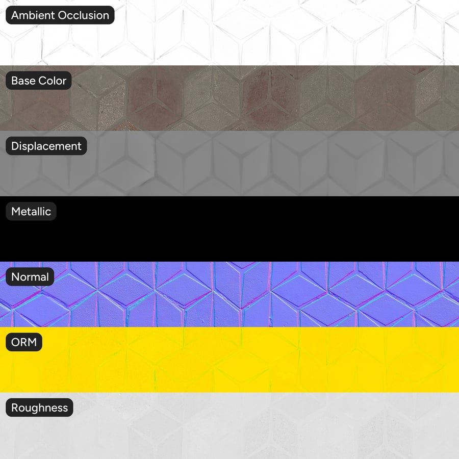 Diamond Paver υφή, ριγέ