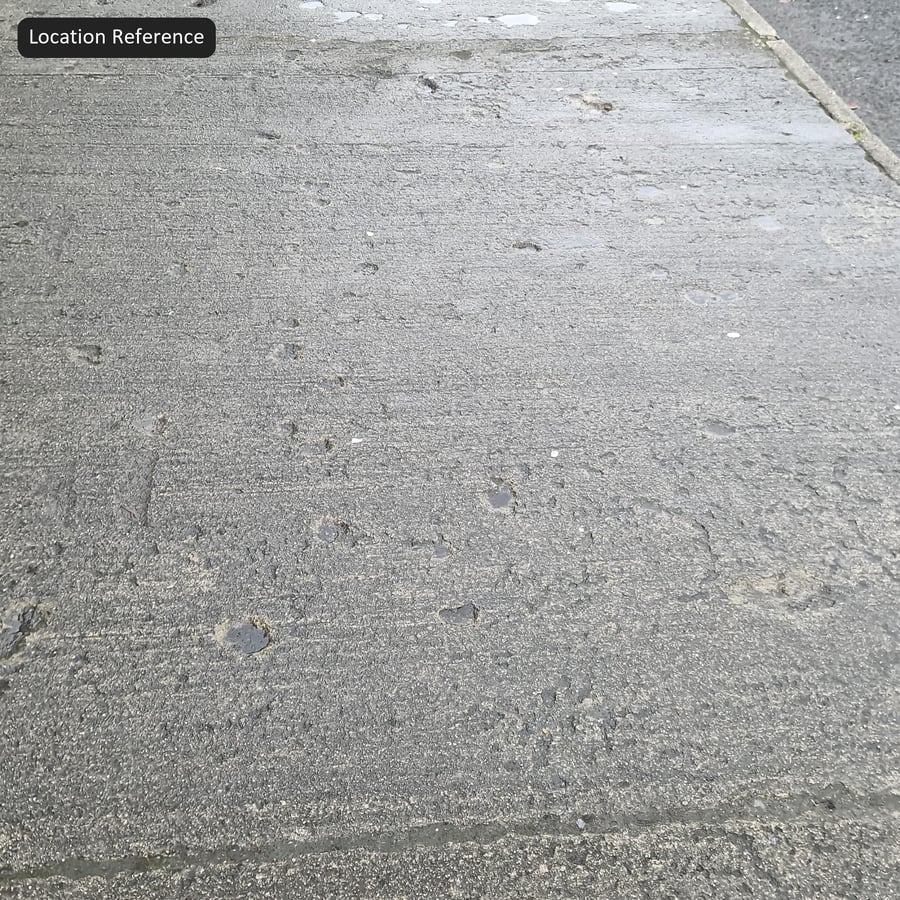 Damaged Concrete Road Texture