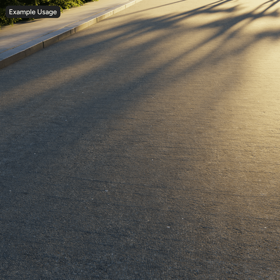 Textura prensada de asfalto dañado