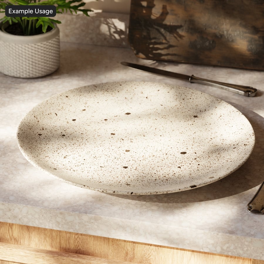 Inktvlek geglazuurd aardewerk textuur, beige
