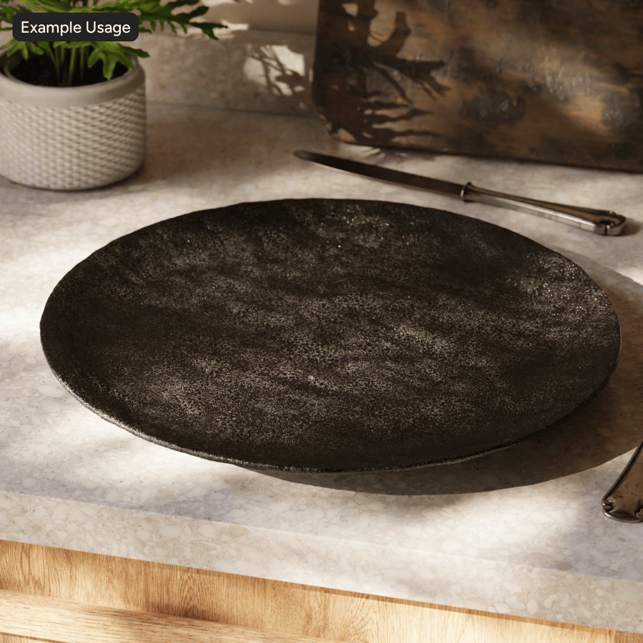 Texture de poterie en céramique émaillée, noir brillant