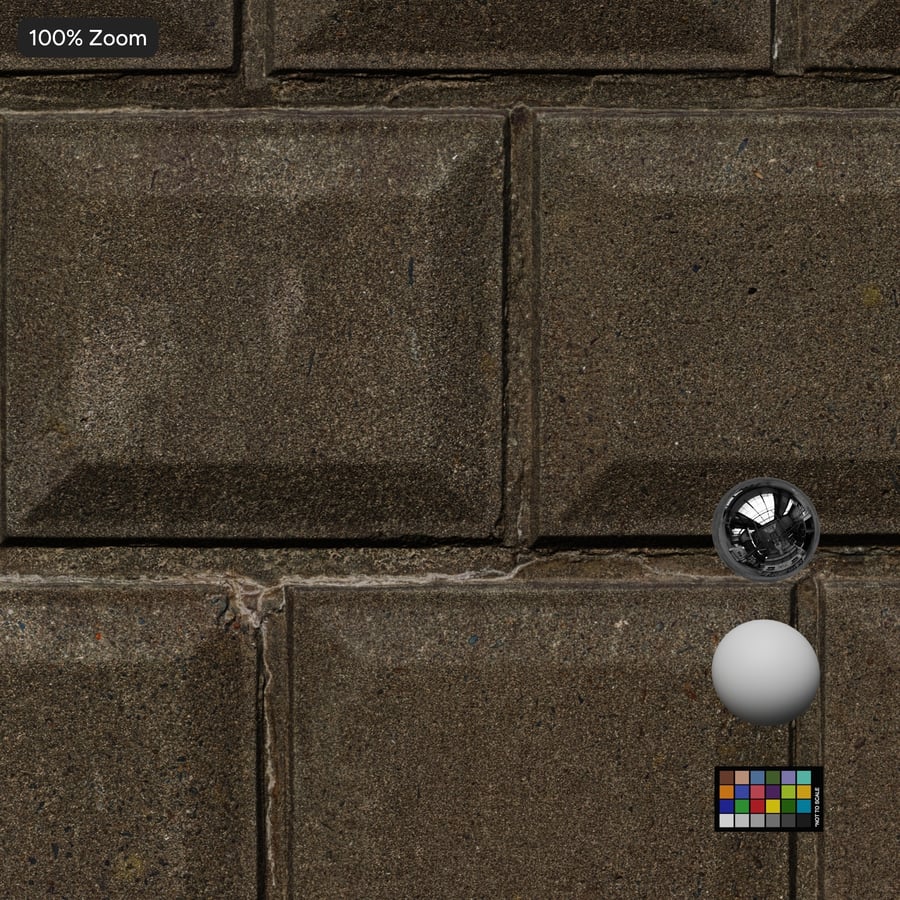 Texture di muro di contenimento in blocchi di cemento smussati
