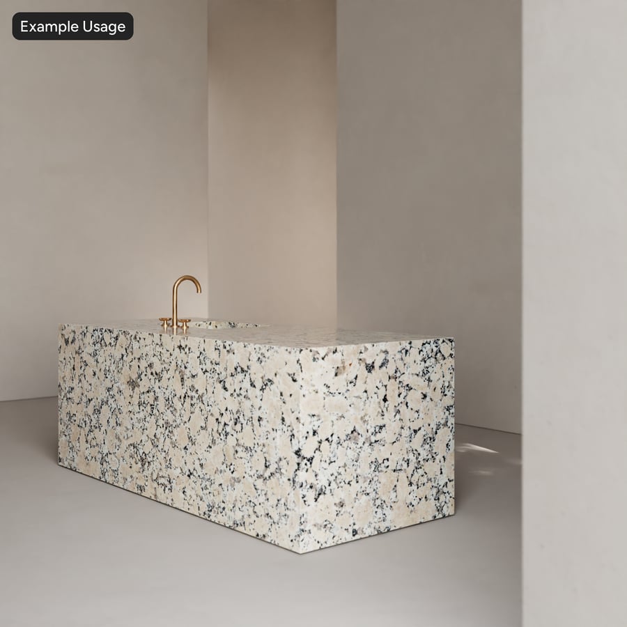 Textura de pedra de granito polido, Bege estrelado