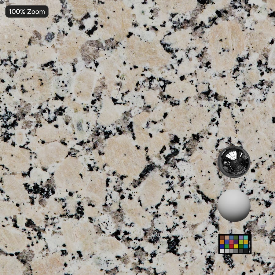 Textura de pedra de granito polido, Bege estrelado