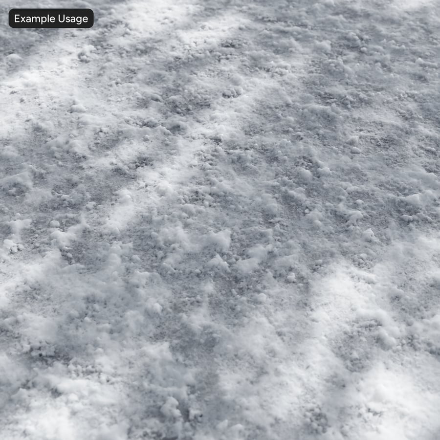 Textura de pegadas na neve