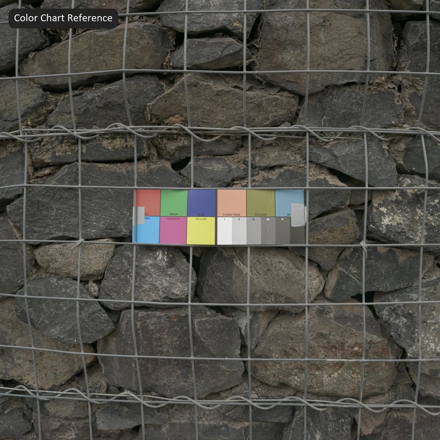 Texture murale en gabion de pierre, gris