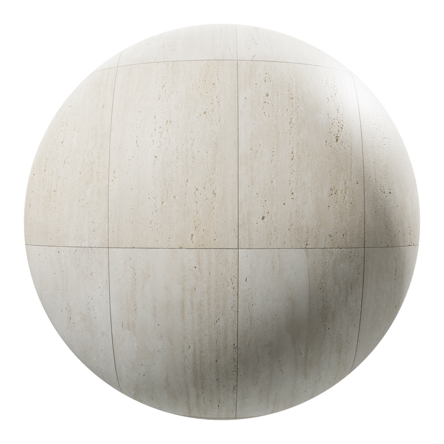 Họa tiết gạch travertine mặt tiền hình chữ nhật