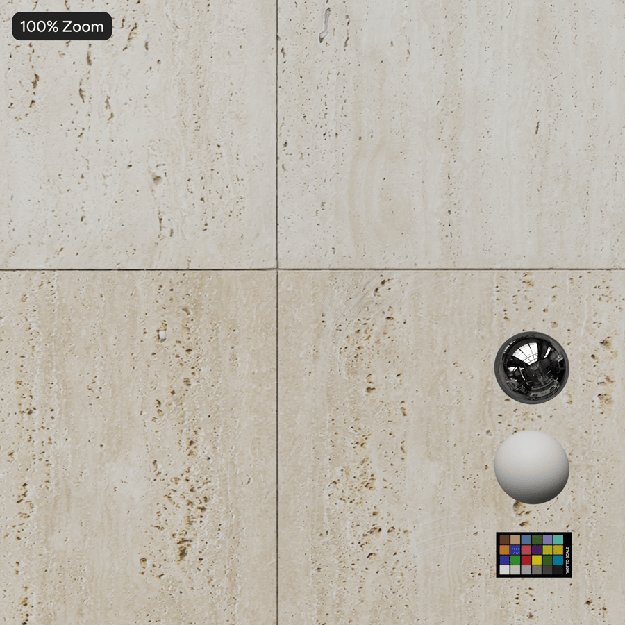 Rectangle Facade Travertine Tile Texture