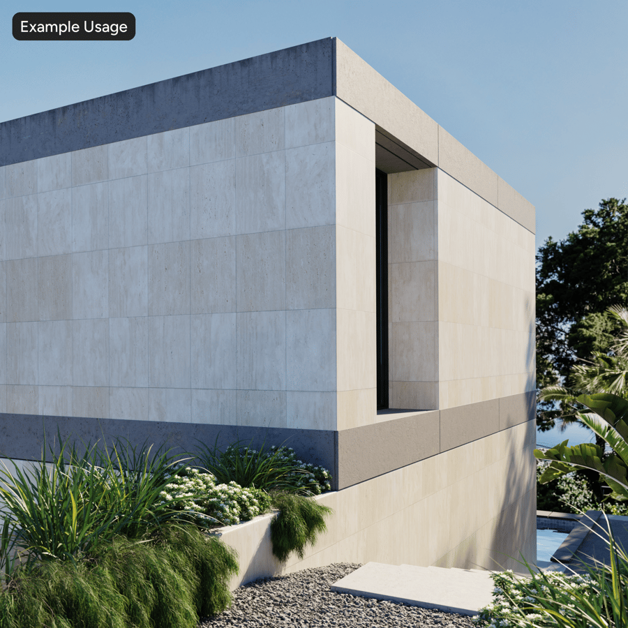 Rectangle Facade Travertine Tile Texture