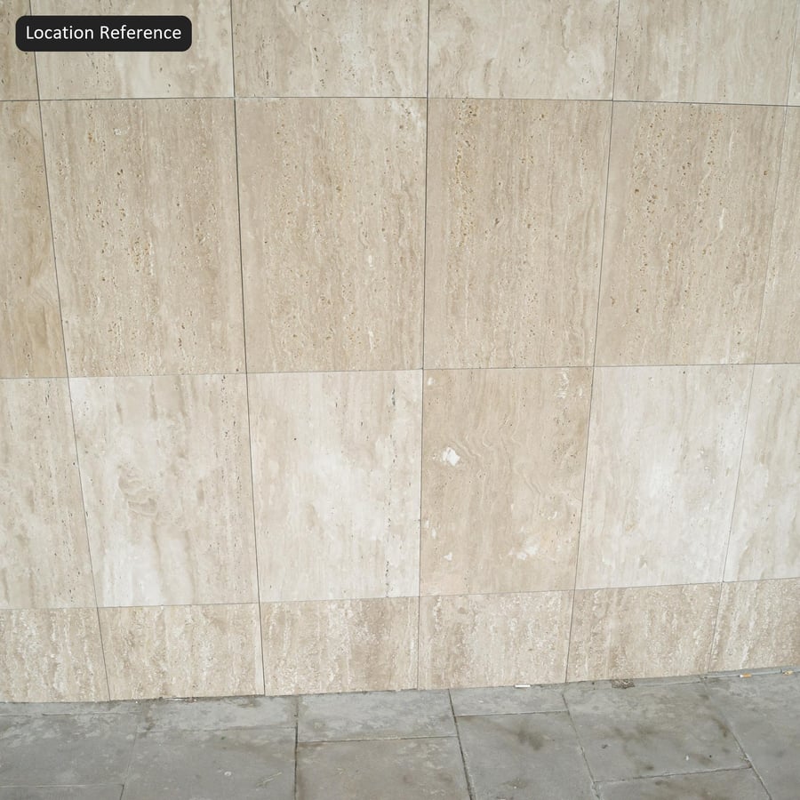 Rectangle Facade Travertine Tile Texture