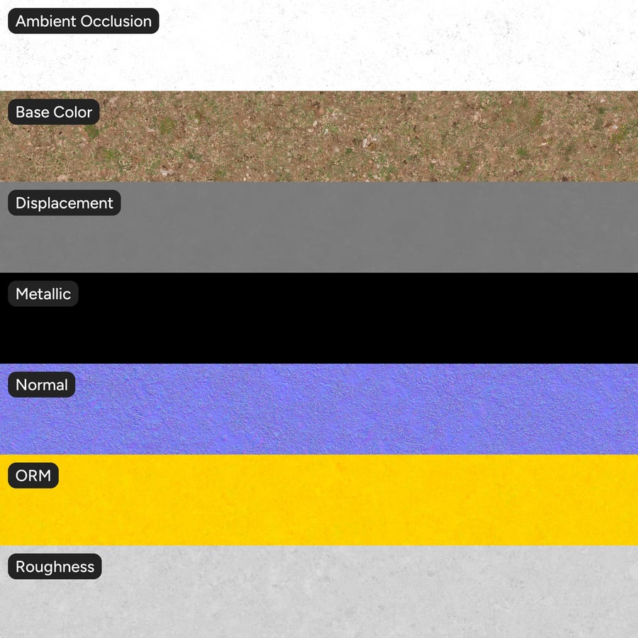 Versleten, gehavende gras- en aardegrondtextuur, zandbeige