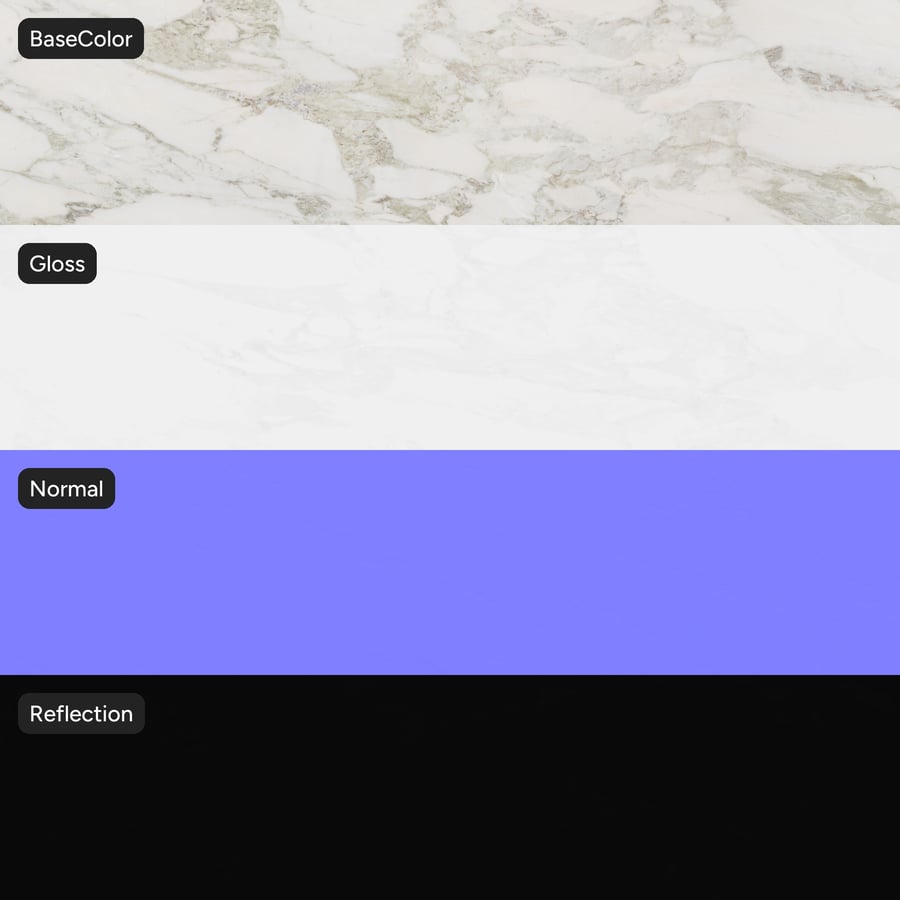 Polished Marble Stone Texture, Airy White