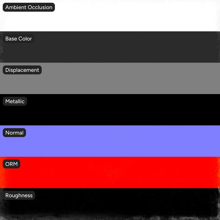 Kleine rand-slijtage decal-textuur, grijs