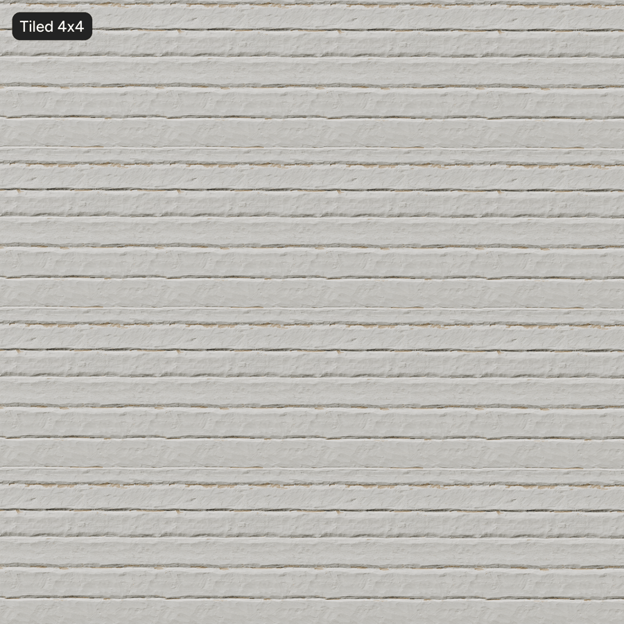 Painted Wood Log Siding Wall Texture, White