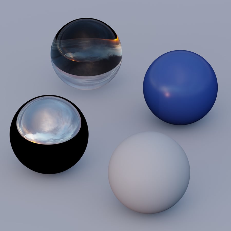 Облачное небо на закате (HDRI)