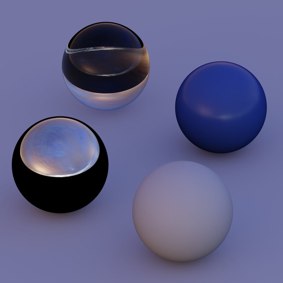 Облачное закатное небо (HDRI)