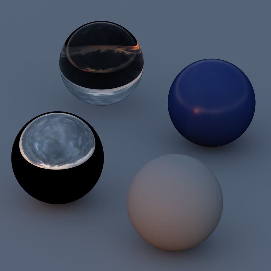 Пасмурное закатное небо, HDRI для улицы