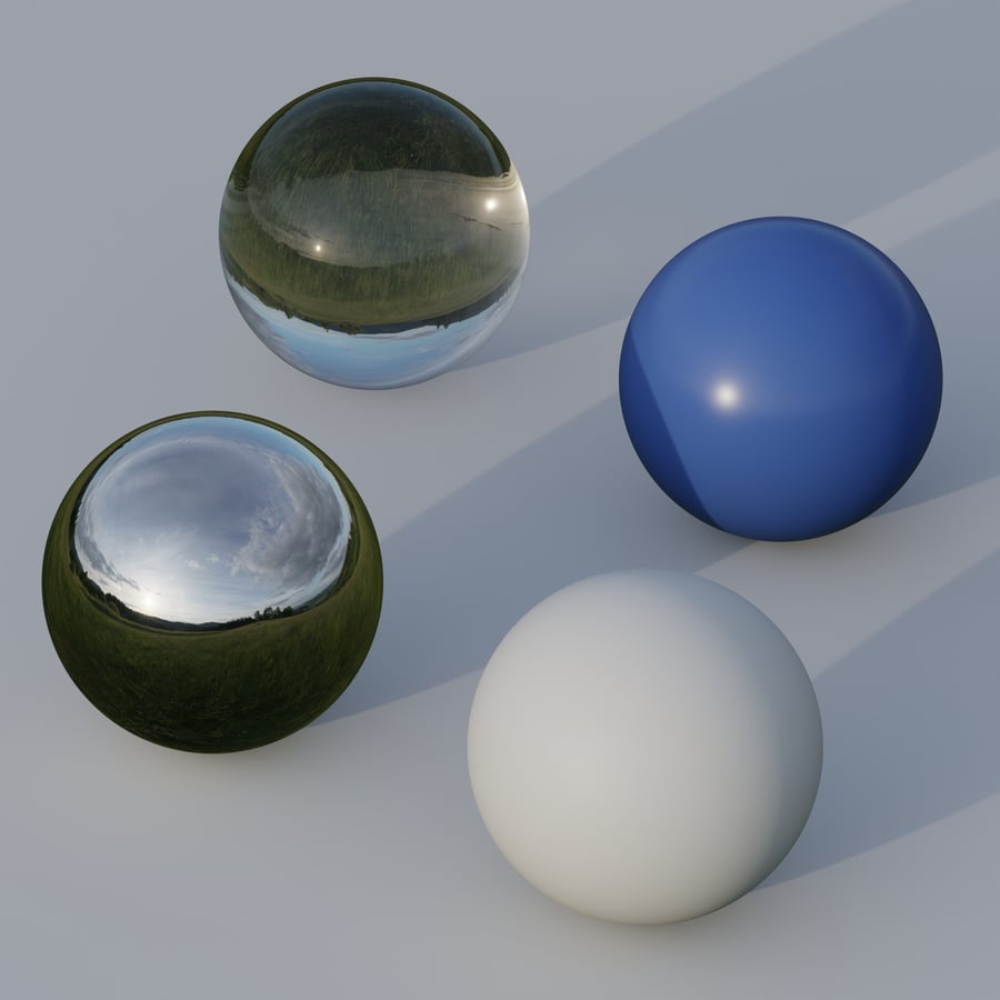 HDRI de céu ao pôr do sol nublado sobre campo selvagem