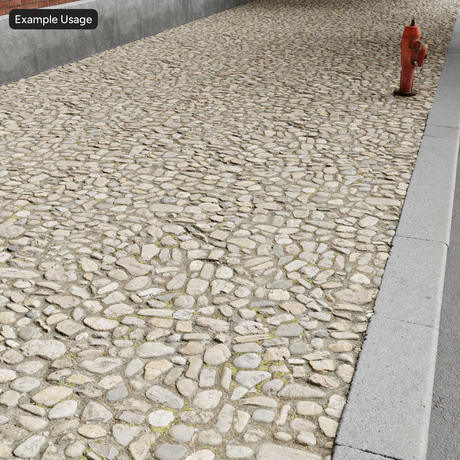 Alte Kopfsteinpflaster-Textur