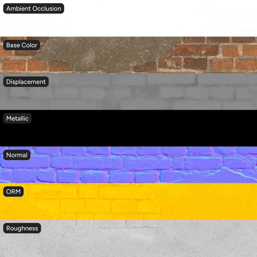 Old Plastered Running Bond Brick Texture, Red