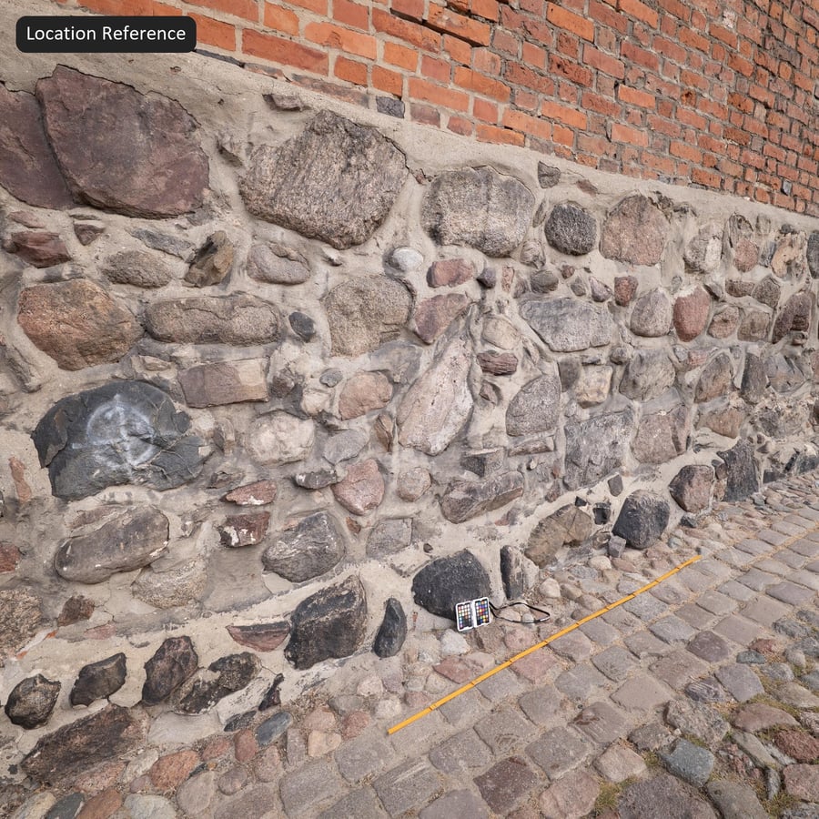 Rubble Fieldstone Wall Texture, Grey