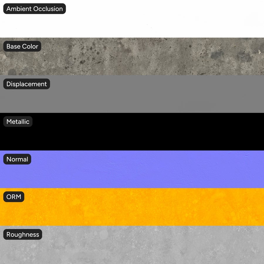 Weathered Concrete Wall Texture, Grey