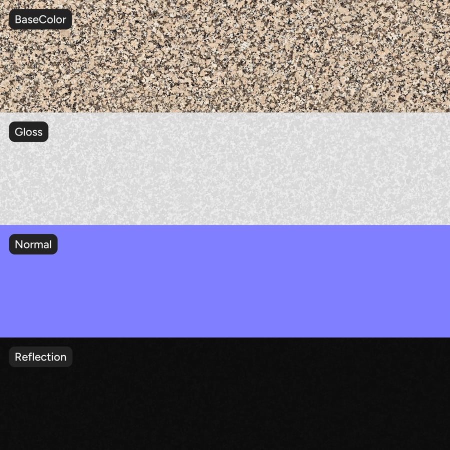Polished Granite Stone Texture, Warm Beige