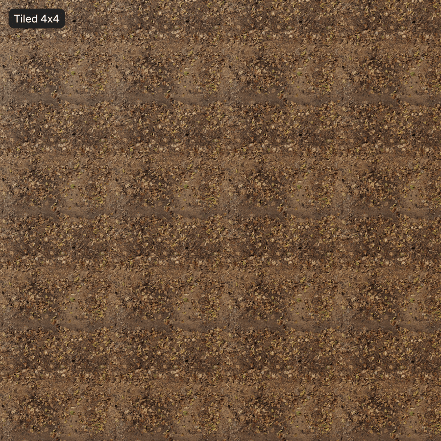 Decomposing Fallen Leaf Litter Ground Texture, Brown